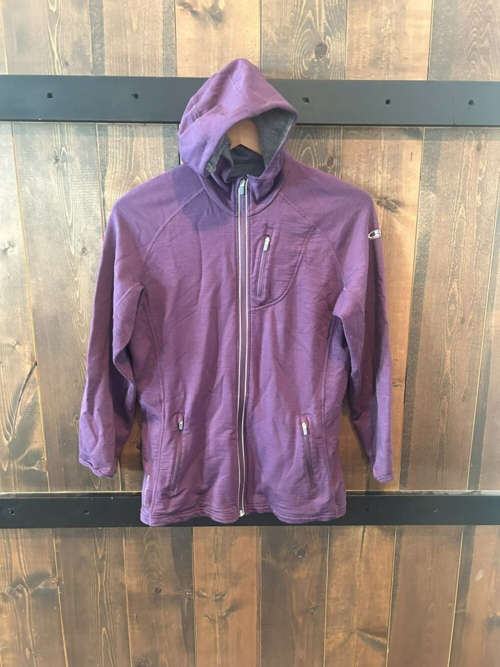 Icebreaker Merino Wool GT Jacket with Hood Women's Size XL